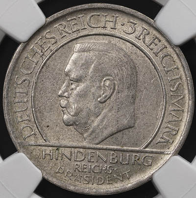 修遠堂世界钱币第八十七期 - NGC MS63 1929年德国魏玛共和国宪法10周年纪念3马克银币 A厂铭