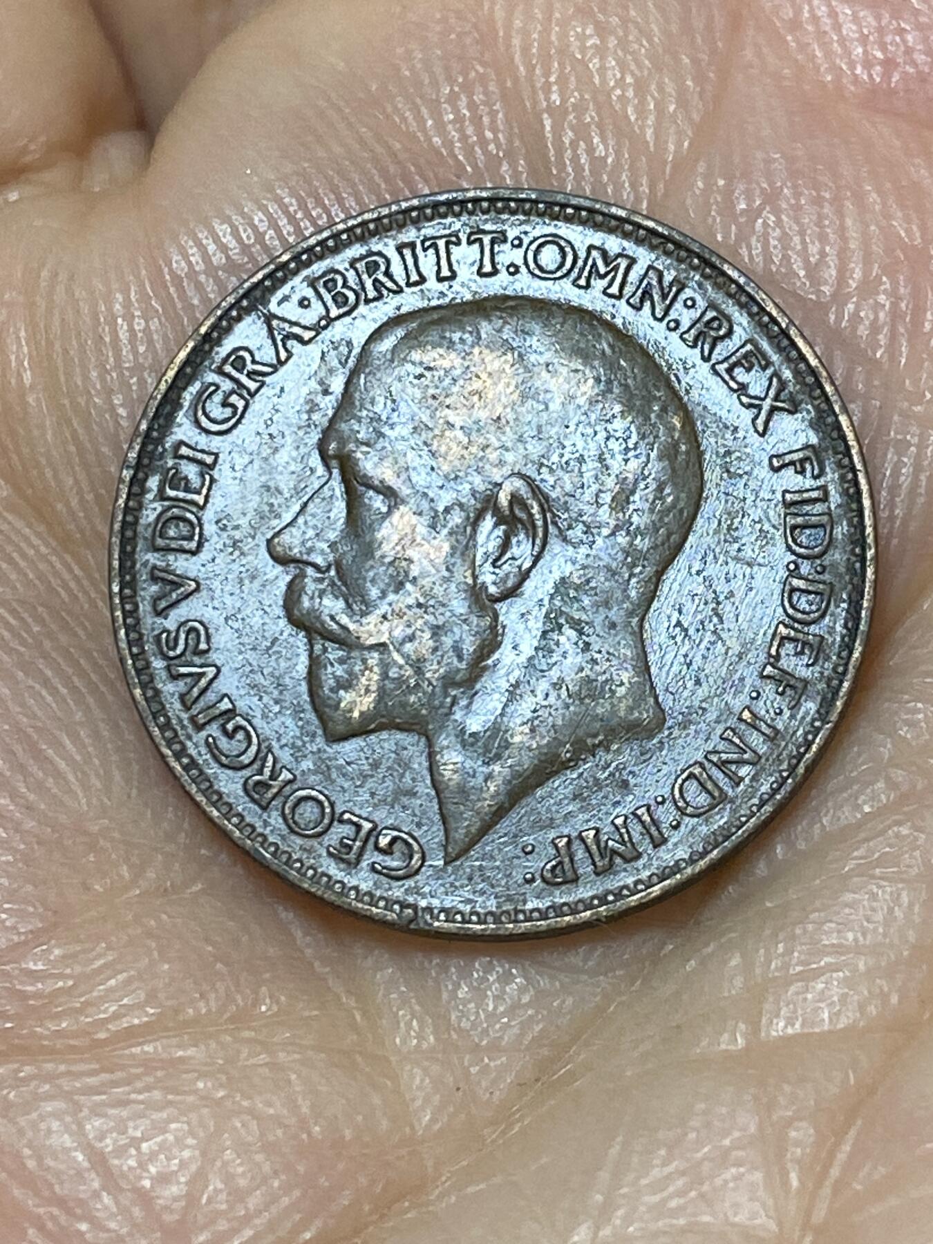 2025年第九十九场(总第一百二十五场）外国好品散币(免佣金) 英国🇬🇧1922年1法新(乔治五世第二版)