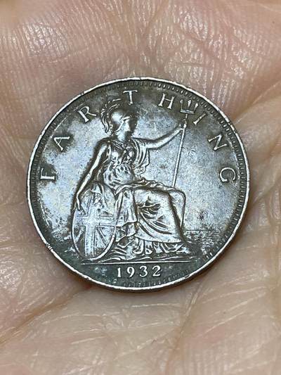 2025年第九十九场(总第一百二十五场）外国好品散币(免佣金) - 英国🇬🇧1932年1法新(乔治五世第三版)