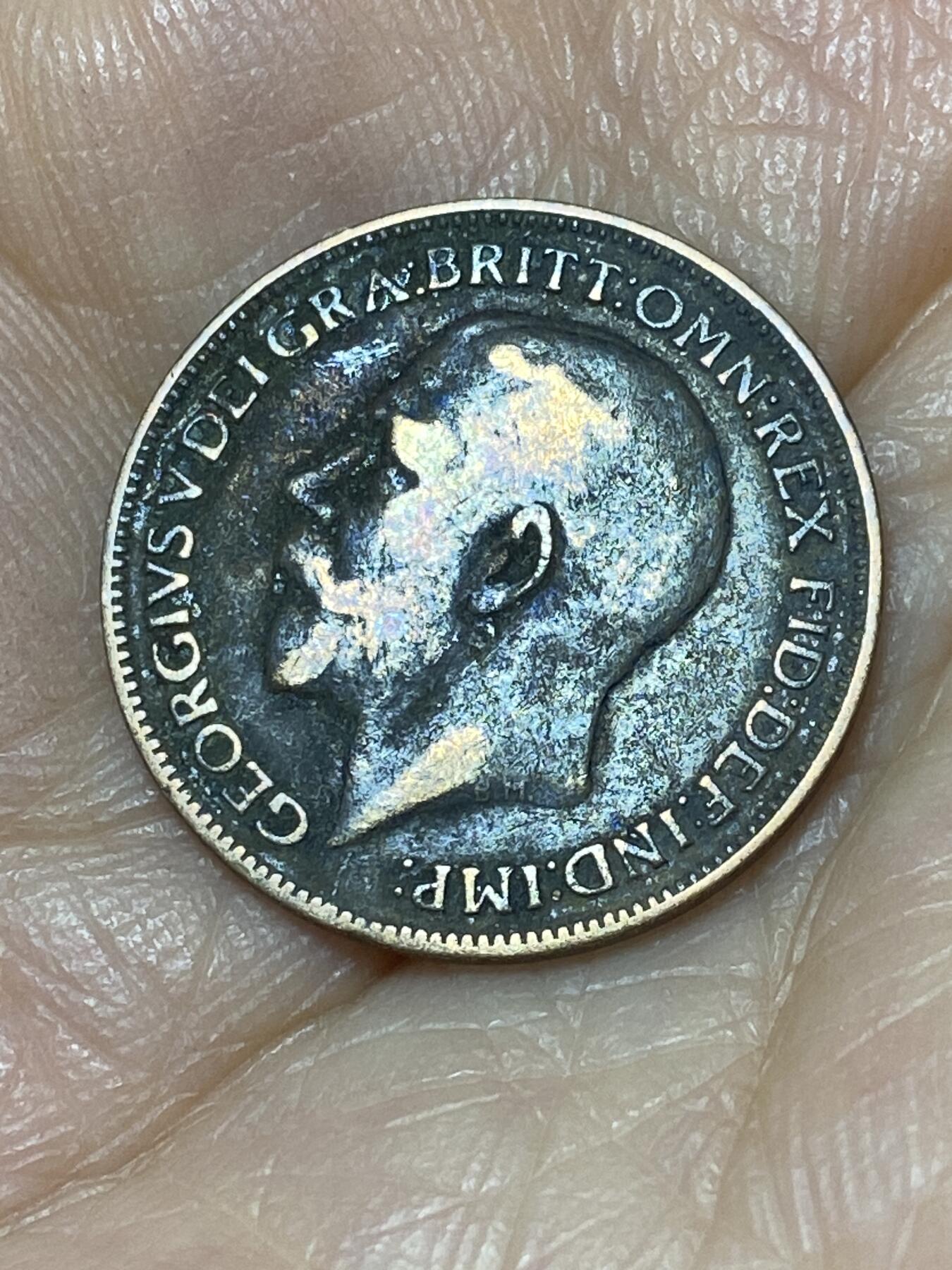 2025年第九十九场(总第一百二十五场）外国好品散币(免佣金) 英国🇬🇧1923年1法新(乔治五世第二版)
