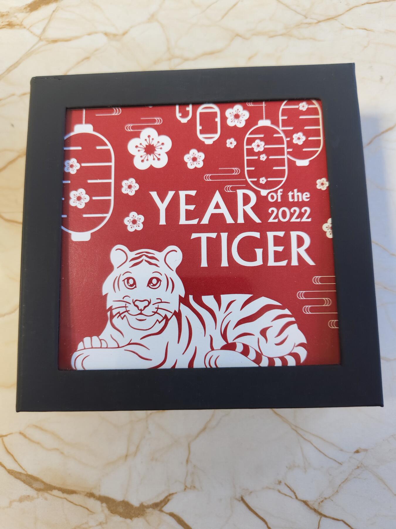 第177期拍卖【长期征集拍品】 蒙古2022年中国生肖系列虎年1盎司3D立体纪念银币，999银，发行999枚