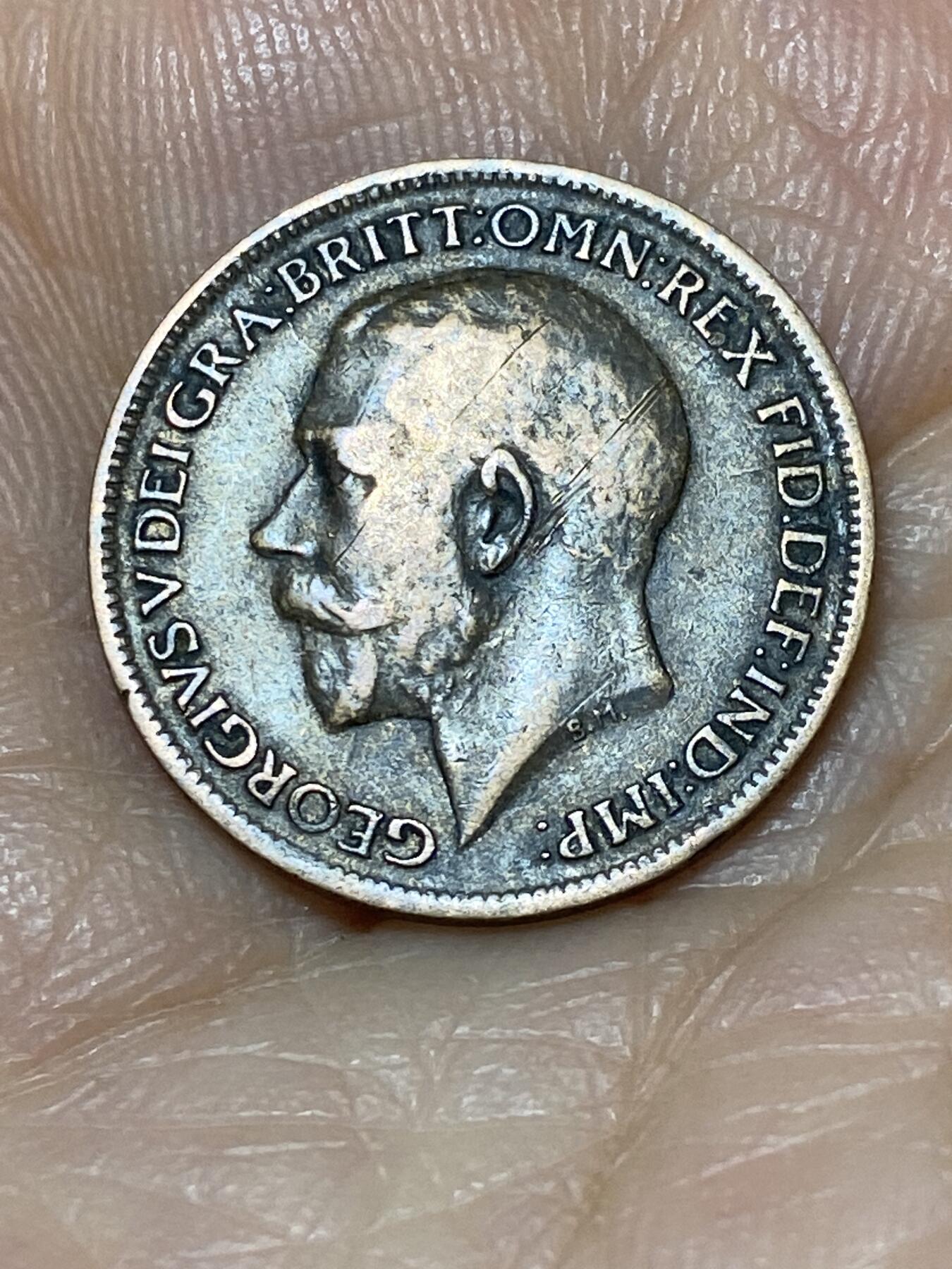 2025年第九十九场(总第一百二十五场）外国好品散币(免佣金) 英国🇬🇧1916年1法新(乔治五世第一版)
