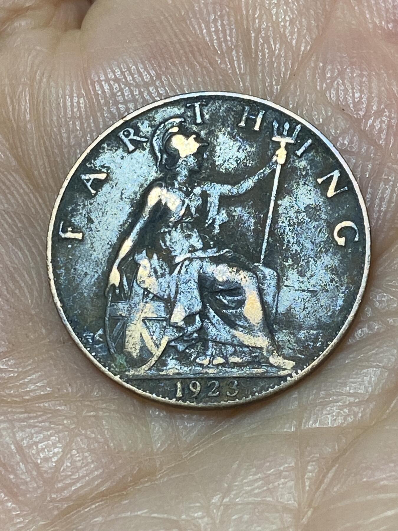 2025年第九十九场(总第一百二十五场）外国好品散币(免佣金) 英国🇬🇧1923年1法新(乔治五世第二版)