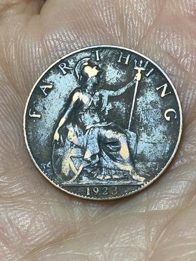 2025年第九十九场(总第一百二十五场）外国好品散币(免佣金) - 英国🇬🇧1923年1法新(乔治五世第二版)