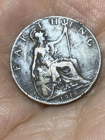 2025年第九十九场(总第一百二十五场）外国好品散币(免佣金) - 英国🇬🇧1918年1法新(乔治五世第一版，关门年)