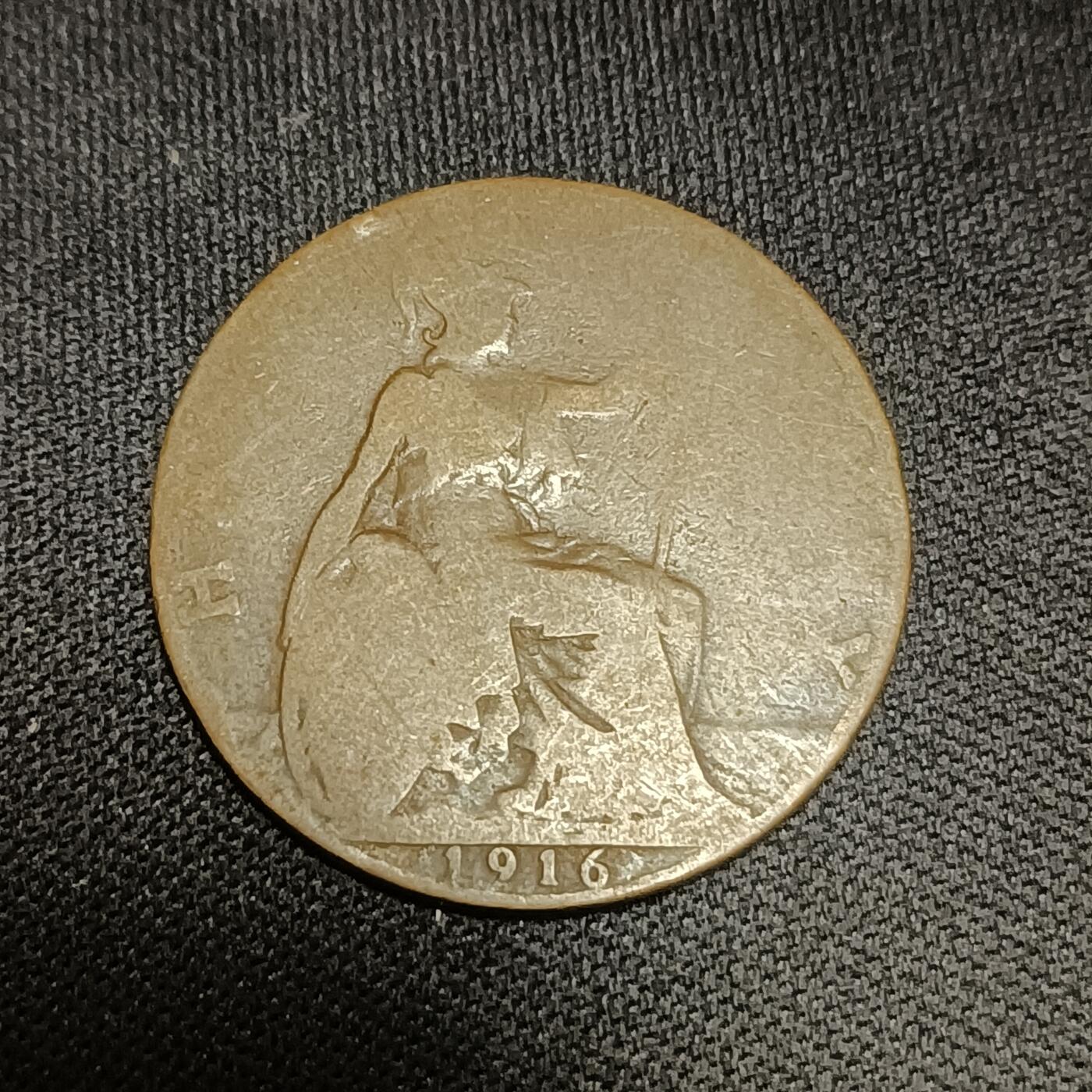 【游宝拍卖】国庆节专场-74期 精品单币 10.4集拍 英国1916年1/2便士
