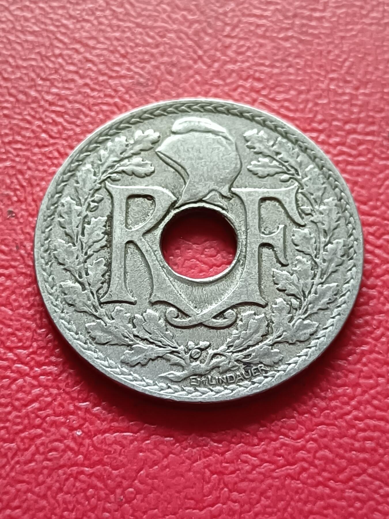 【云涧收藏】第六十七场 少见法国1917年25生丁，特年