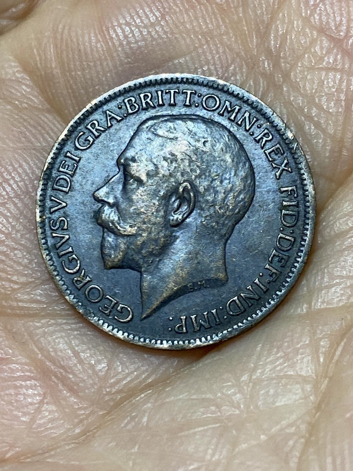 2025年第九十九场(总第一百二十五场）外国好品散币(免佣金) 英国🇬🇧1917年1法新(乔治五世第一版)