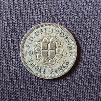 【游宝拍卖】国庆节专场-73期 精品单币 10.4集拍 - 英国1937年3便士银币