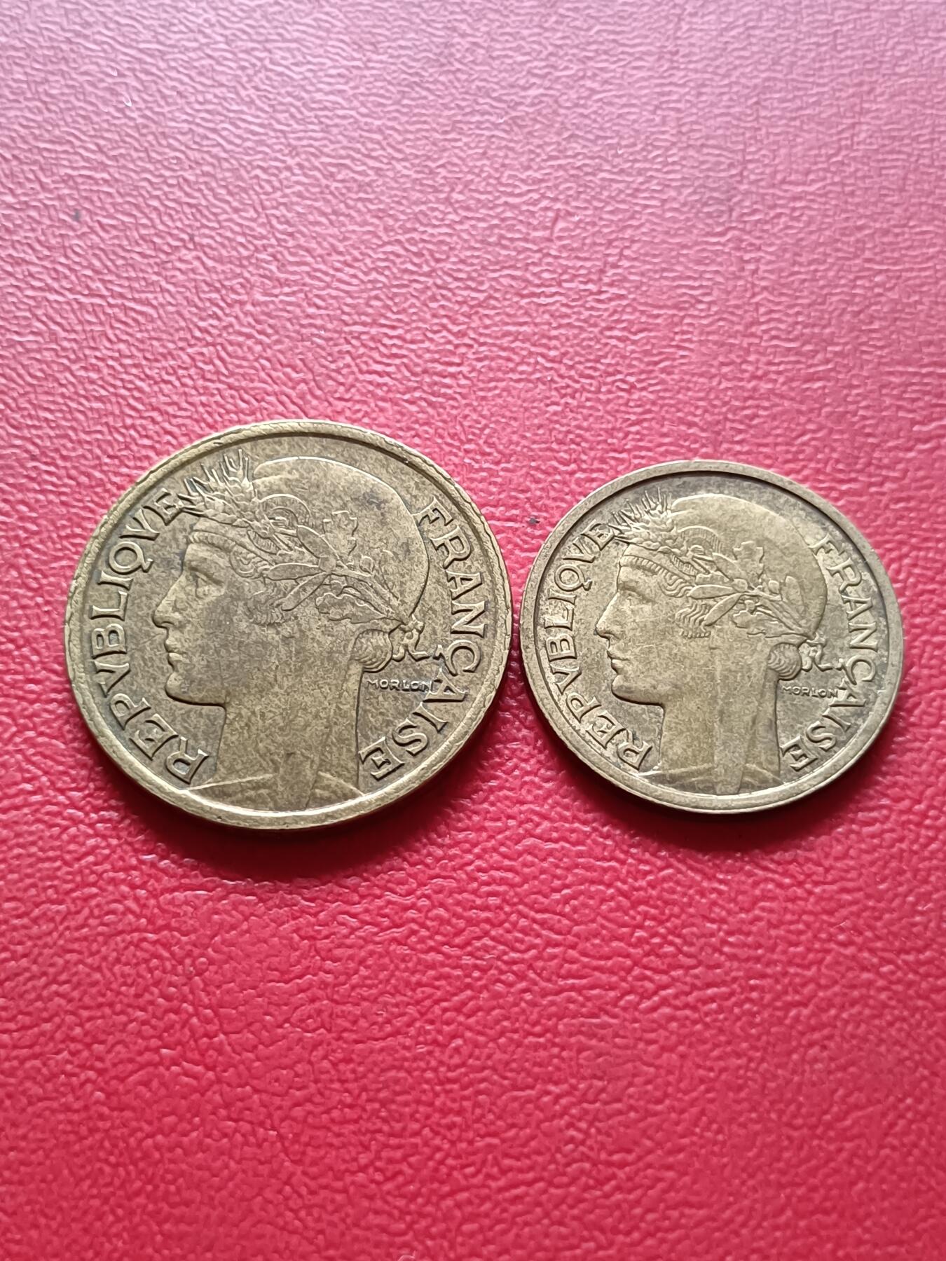 【云涧收藏】第六十七场 法国1941年1、2法朗2枚