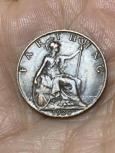 2025年第九十九场(总第一百二十五场）外国好品散币(免佣金) - 英国🇬🇧1920年1法新(乔治五世第二版)