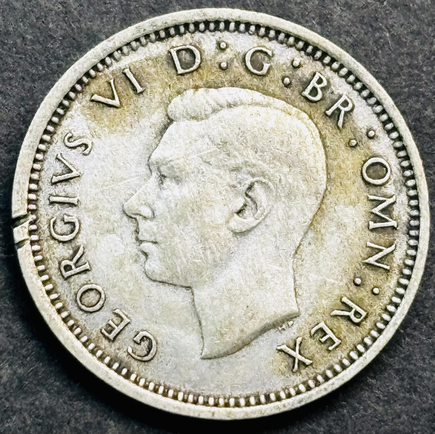 文馨钱币收藏第 274 场，批量银币，散币场 长期接收代拍品 1941 年英国乔治六世 3 便士银币，第一版 500 银