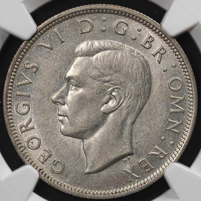 修遠堂世界钱币第八十七期 - NGC MS62 1943年英国1/2克朗银币