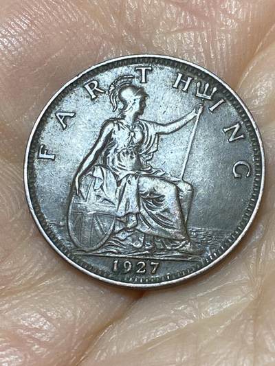 2025年第九十九场(总第一百二十五场）外国好品散币(免佣金) - 英国🇬🇧1927年1法新(乔治五世第三版)