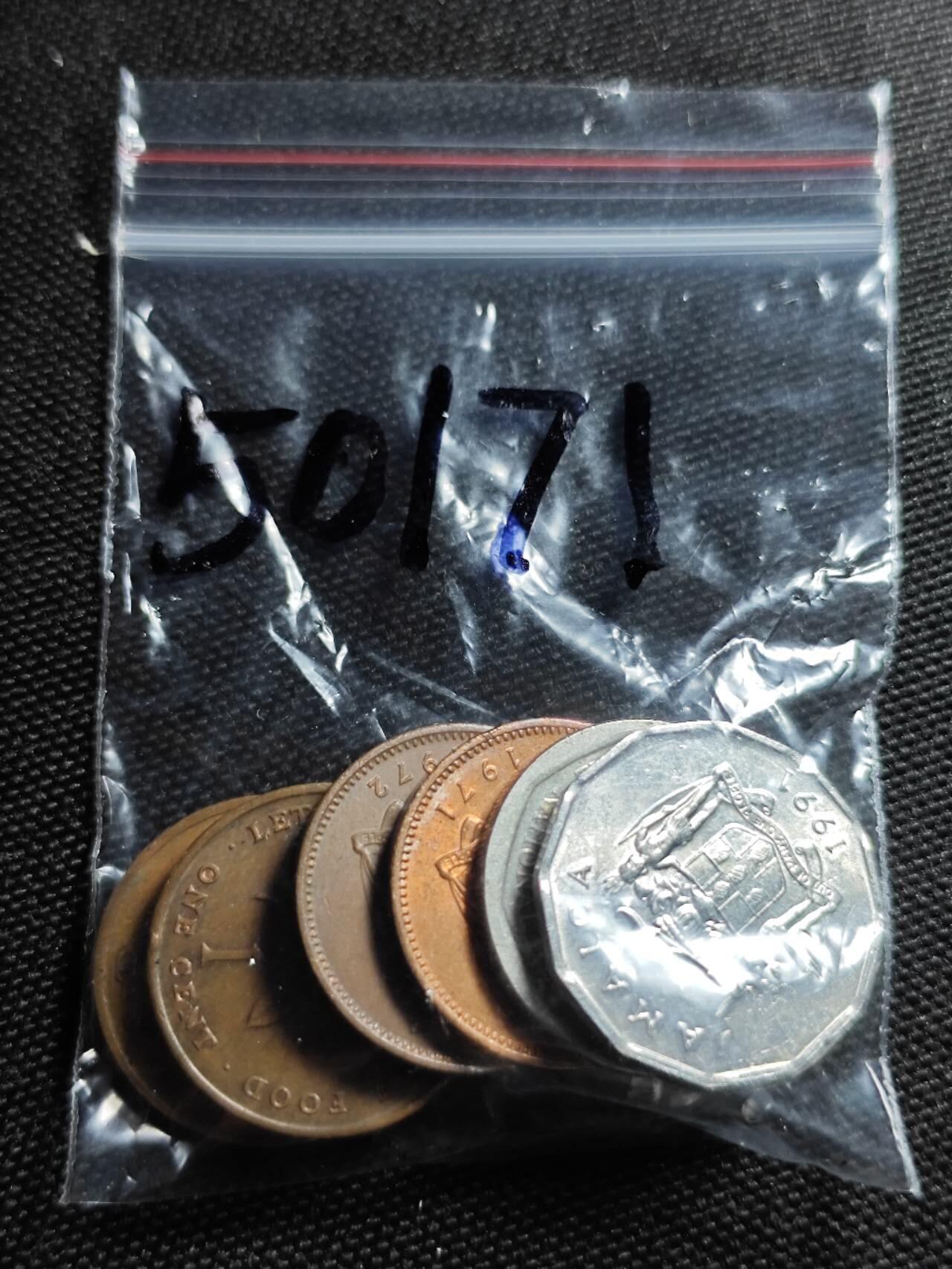 KK钱币收藏小铺 第350场 2月预留时间 周末发货  牙买加一组7枚