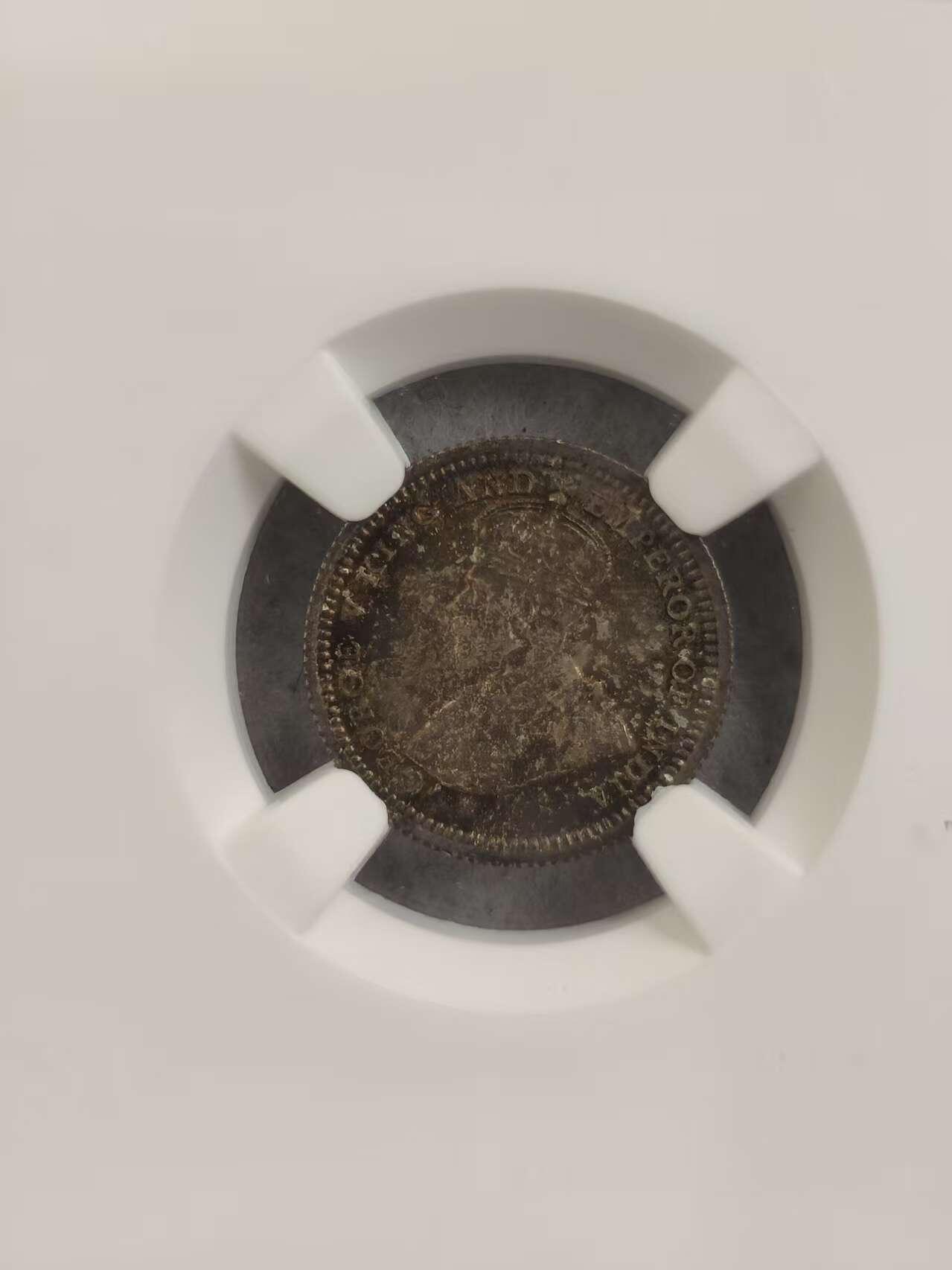G&W世界散币，银币处理专场（第32场） NGC-MS63  海峡殖民地1935年5分   银币