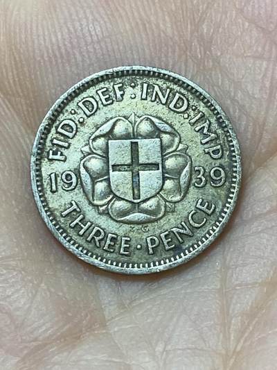 2025年第一百零一场(总第一百二十七场）外国好品散币(免佣金) - 英国🇬🇧1939年3便士银币(乔治六世第一版，500银)