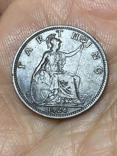 2025年第九十九场(总第一百二十五场）外国好品散币(免佣金) - 英国🇬🇧1926年1法新(乔治五世第三版，首发年)