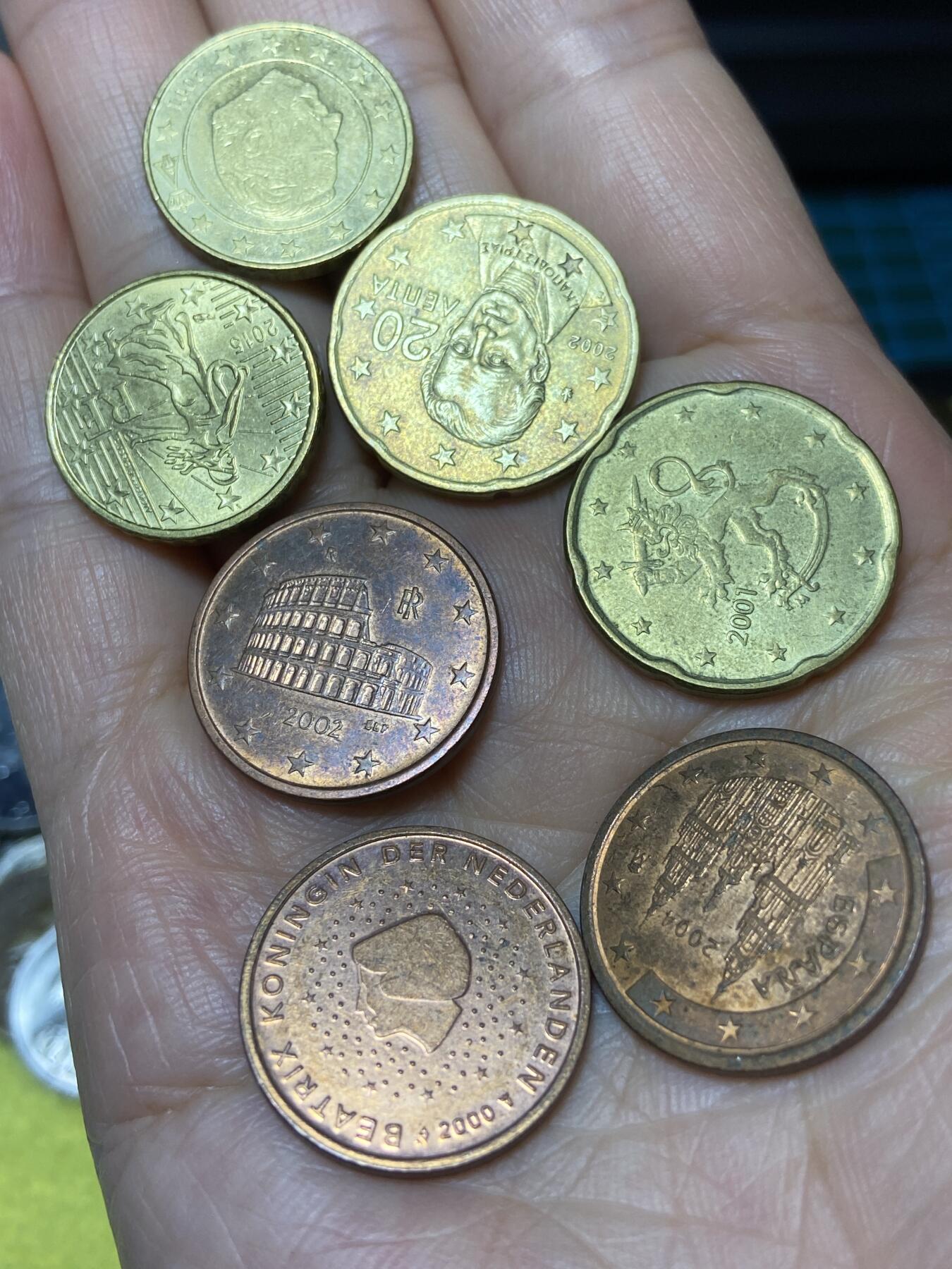 2025年第九十九场(总第一百二十五场）外国好品散币(免佣金) 各国5–20欧分7枚