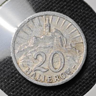 KK钱币收藏小铺 第351场 2月预留时间 周末发货 -  1942斯洛伐克20赫勒