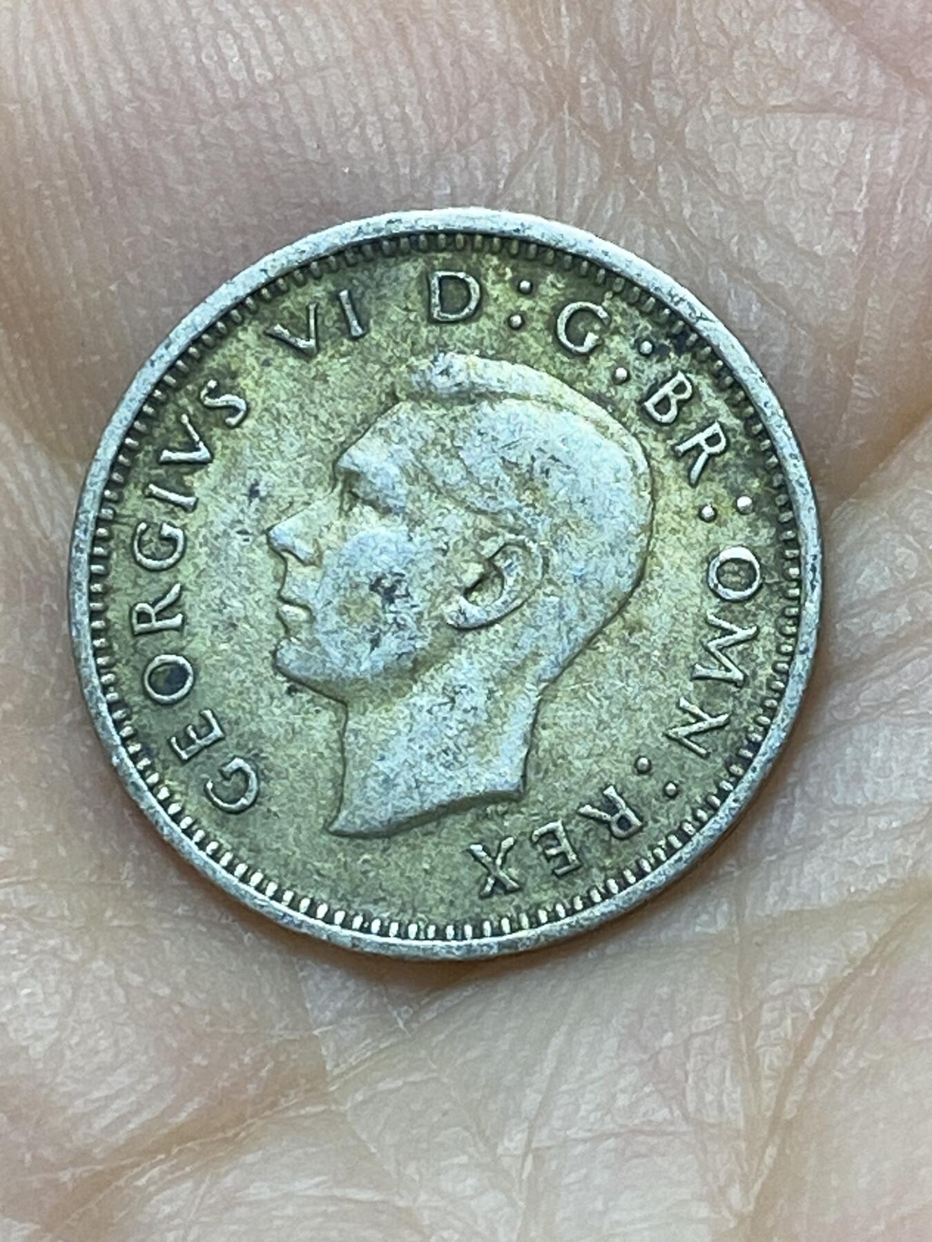 2025年第一百零一场(总第一百二十七场）外国好品散币(免佣金) 英国🇬🇧1939年3便士银币(乔治六世第一版，500银)
