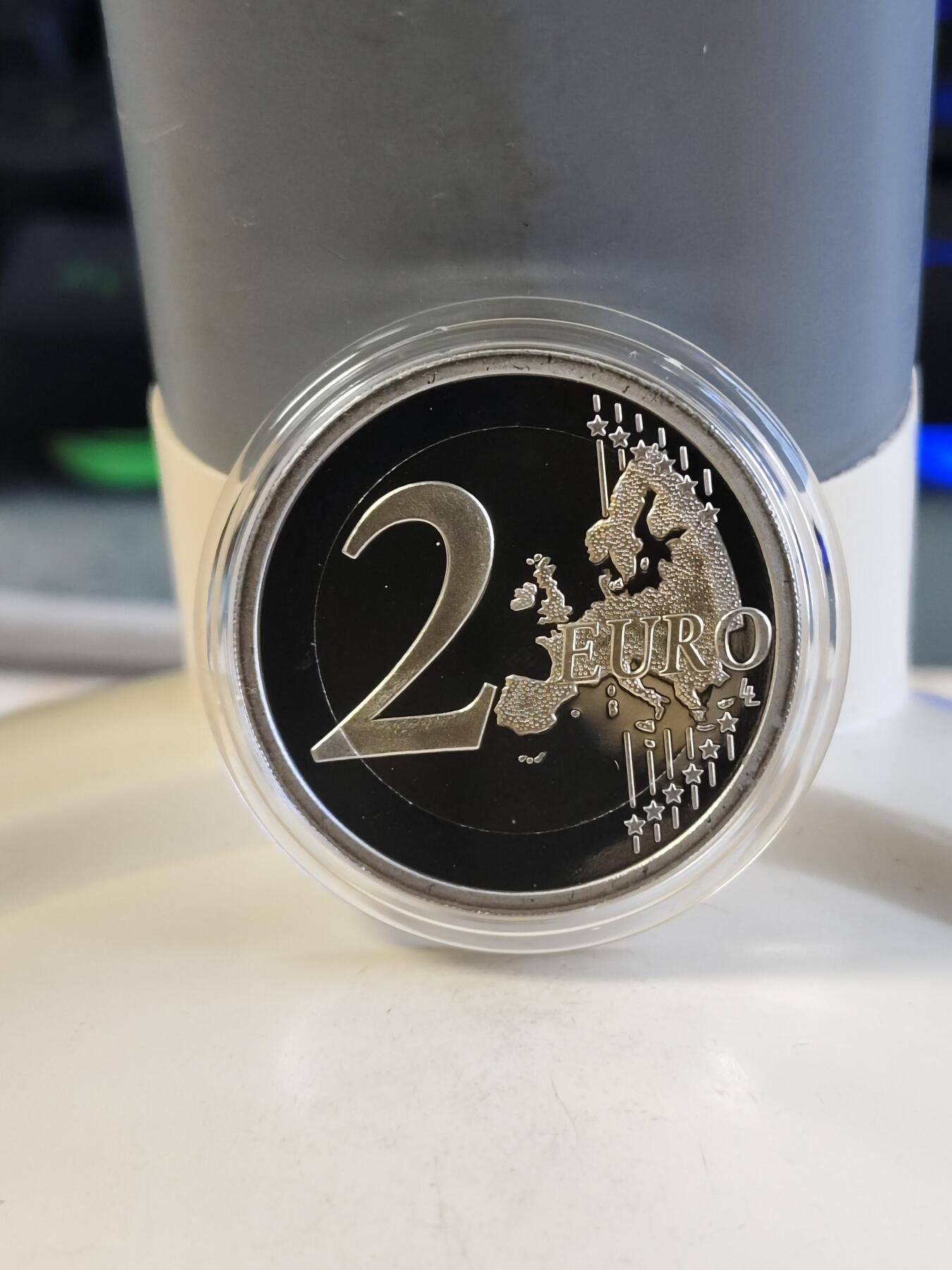 第177期拍卖【长期征集拍品】 意大利2022年伊拉斯谟计划35周年精制纪念币，发行10000枚
