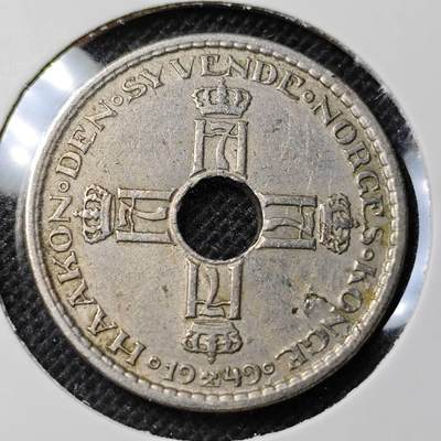 KK钱币收藏小铺 第351场 2月预留时间 周末发货 - 1949挪威1克朗 