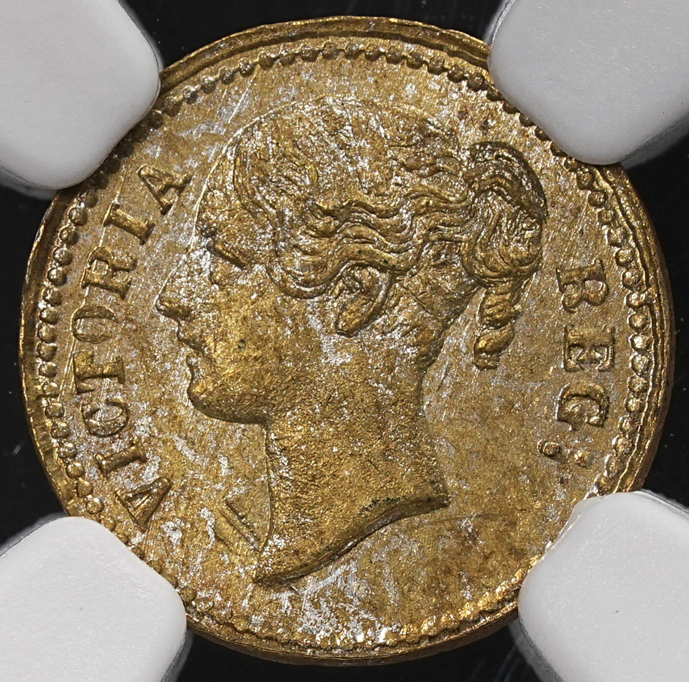 修遠堂世界钱币第八十七期 NGC MS65 1848年英国1便士铜镀银样币 唯一冠军分