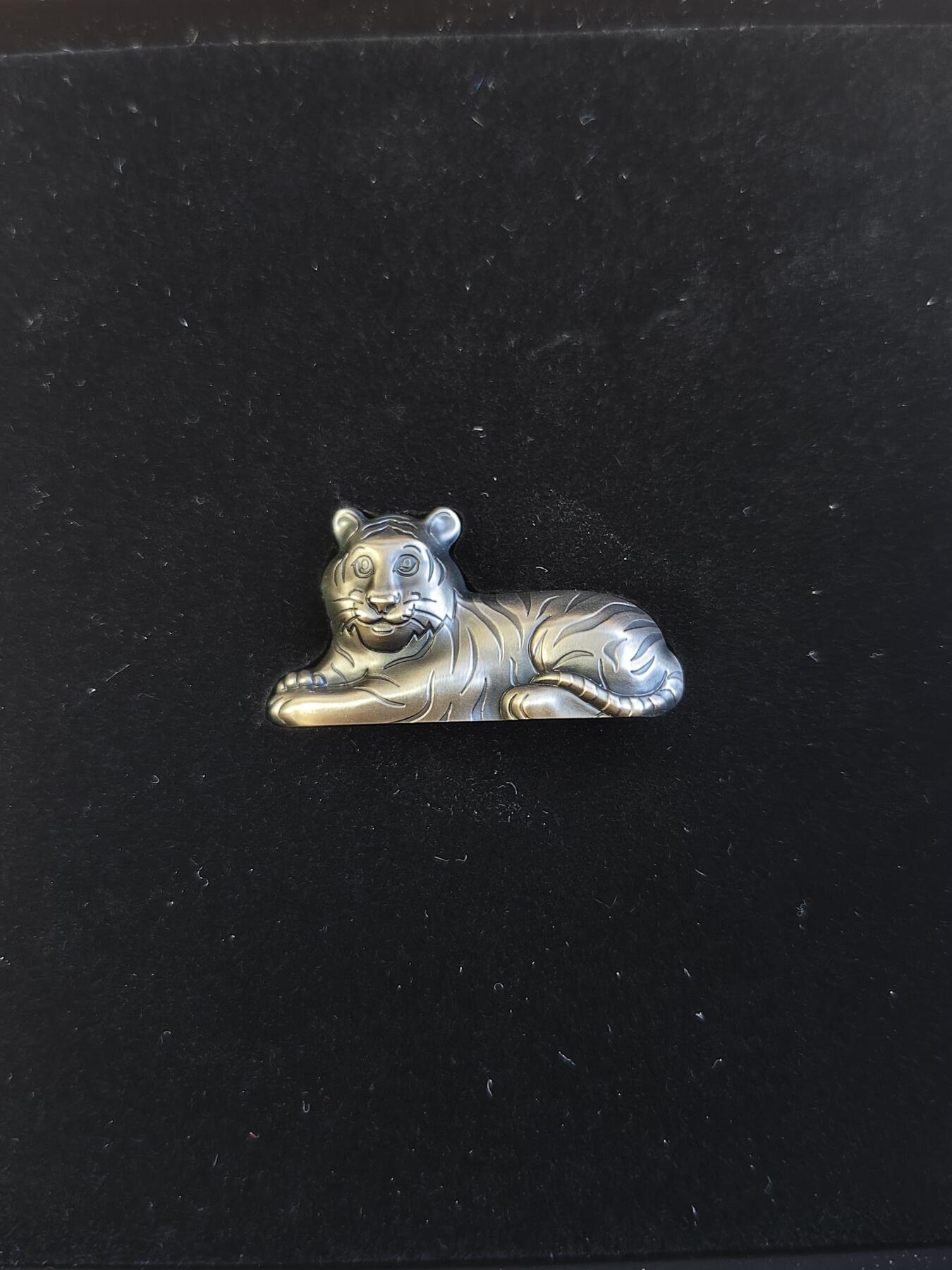 第177期拍卖【长期征集拍品】 蒙古2022年中国生肖系列虎年1盎司3D立体纪念银币，999银，发行999枚