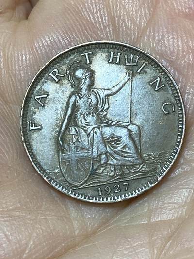 2025年第九十九场(总第一百二十五场）外国好品散币(免佣金) - 英国🇬🇧1927年1法新(乔治五世第三版)