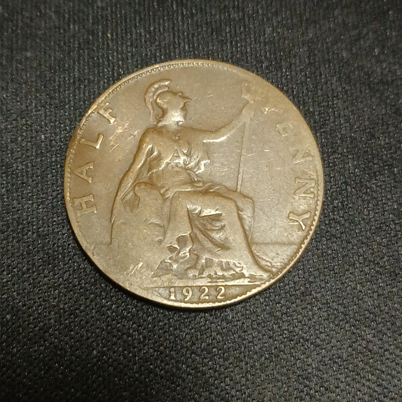 【游宝拍卖】国庆节专场-74期 精品单币 10.4集拍 英国1922年1/2便士
