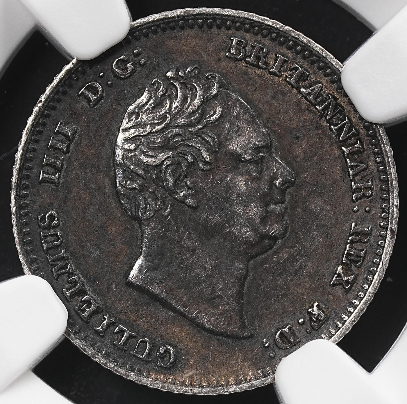 修遠堂世界钱币第八十七期 NGC AU55 1836年英国4便士银币