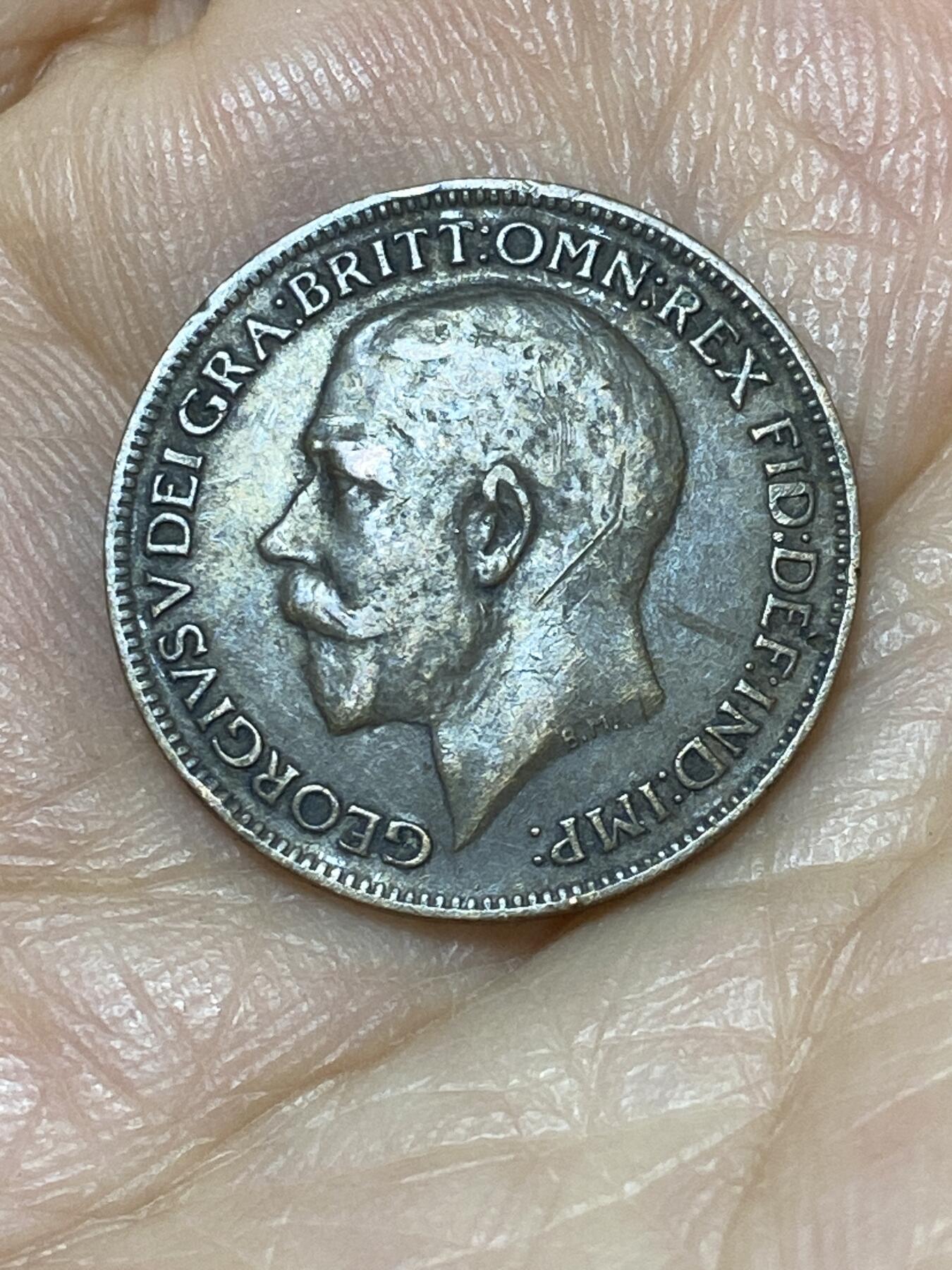 2025年第九十九场(总第一百二十五场）外国好品散币(免佣金) 英国🇬🇧1921年1法新(乔治五世第二版)