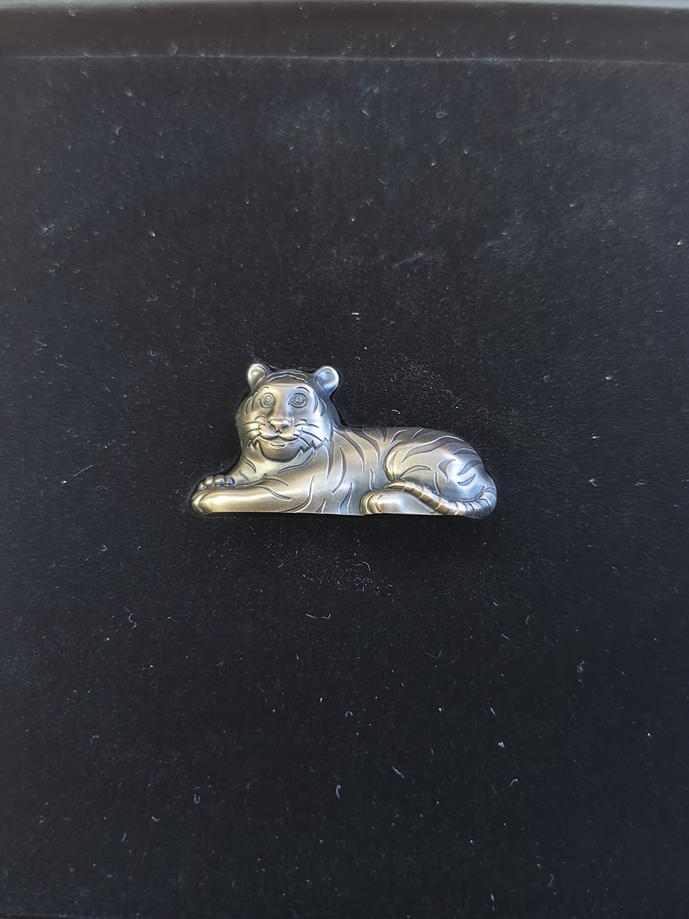 第177期拍卖【长期征集拍品】 蒙古2022年中国生肖系列虎年1盎司3D立体纪念银币，999银，发行999枚