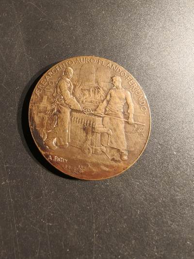 老王徽章第153期 - 法国1900年巴黎铸币局大铜章    直径36mm.  重量28.8g