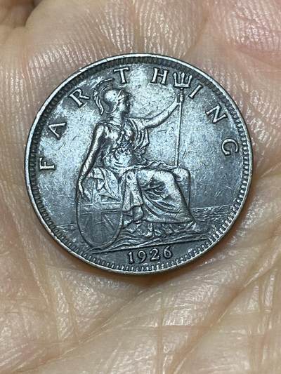 2025年第九十九场(总第一百二十五场）外国好品散币(免佣金) - 英国🇬🇧1926年1法新(乔治五世第三版，首发年)