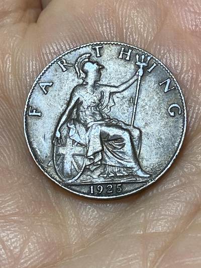 2025年第九十九场(总第一百二十五场）外国好品散币(免佣金) - 英国🇬🇧1925年1法新(乔治五世第二版，关门年)