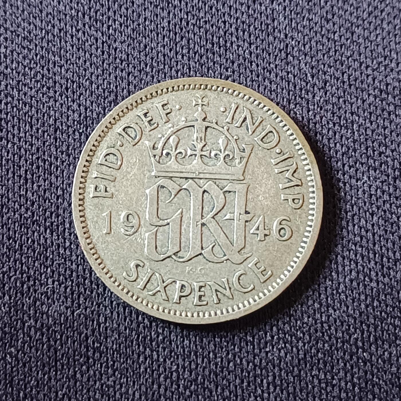 【游宝拍卖】国庆节专场-74期 精品单币 10.4集拍 英国1946年6便士银币