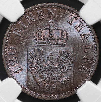 修遠堂世界钱币第八十七期 - NGC MS64BN 1871年普鲁士3芬尼铜币
