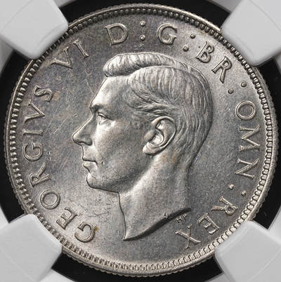 修遠堂世界钱币第八十七期 - NGC MS63 1945年英国2先令银币