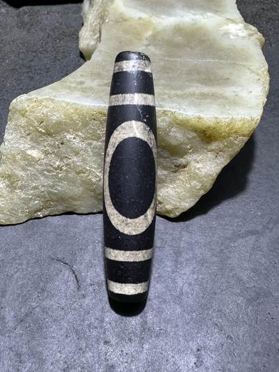 仅此一颗，藏传天地随形天珠一颗， - 仅此一颗，藏传天地随形天珠一颗，