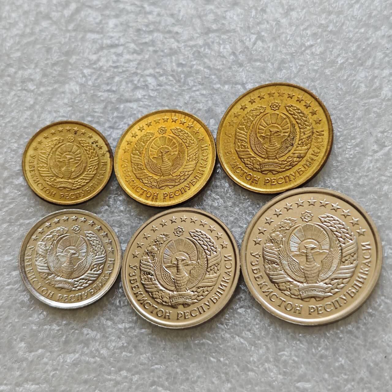 【淘币小摊】限时拍第七百五十七拍  国庆10连拍 希腊海峡秘鲁场 外出13号发货 满百包邮可预留两周  周一统一发货   乌兹别克斯坦1994年6枚套