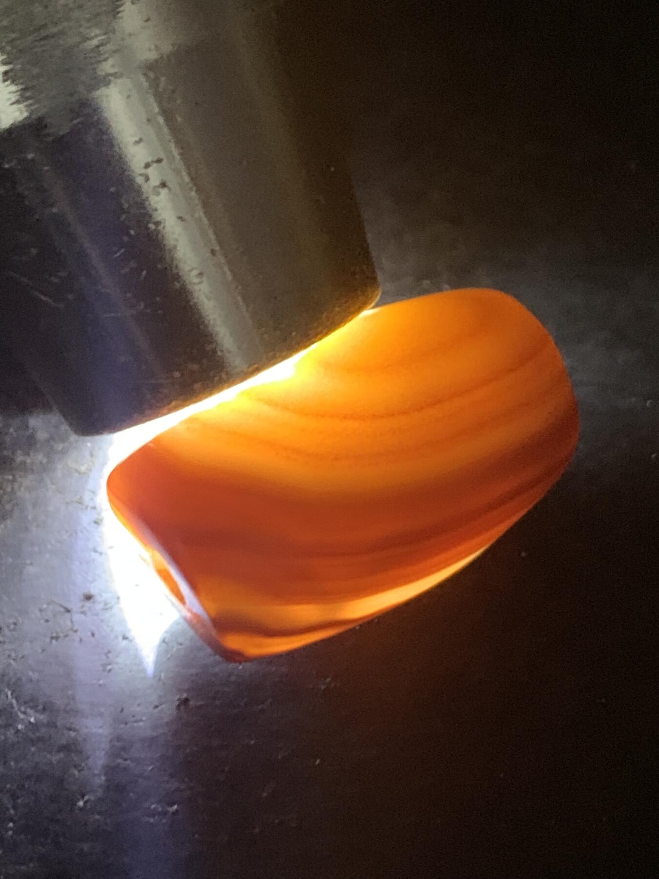 高玉化天眼缠丝玛瑙通货随形桶珠一颗