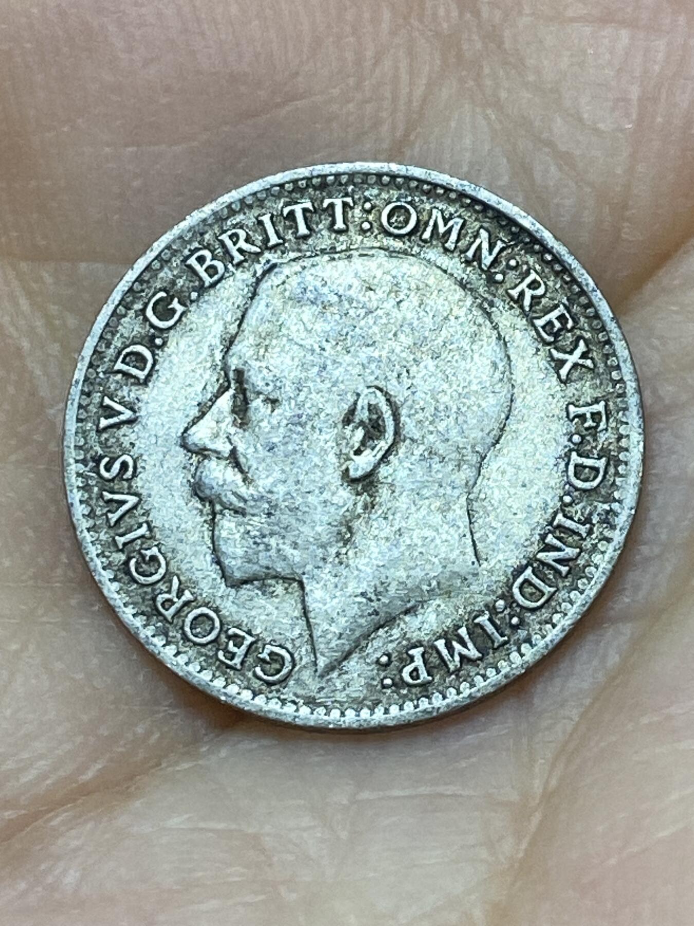 2025年第一百零一场(总第一百二十七场）外国好品散币(免佣金) 英国🇬🇧1920年3便士银币(乔治五世第二版，500银)