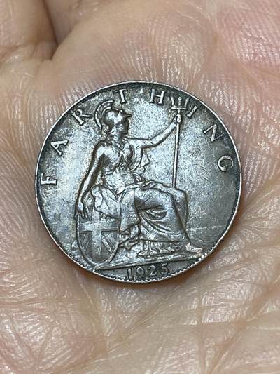 2025年第九十九场(总第一百二十五场）外国好品散币(免佣金) - 英国🇬🇧1925年1法新(乔治五世第二版，关门年)