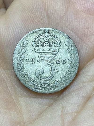 2025年第一百零一场(总第一百二十七场）外国好品散币(免佣金) - 英国🇬🇧1920年3便士银币(乔治五世第二版，500银)
