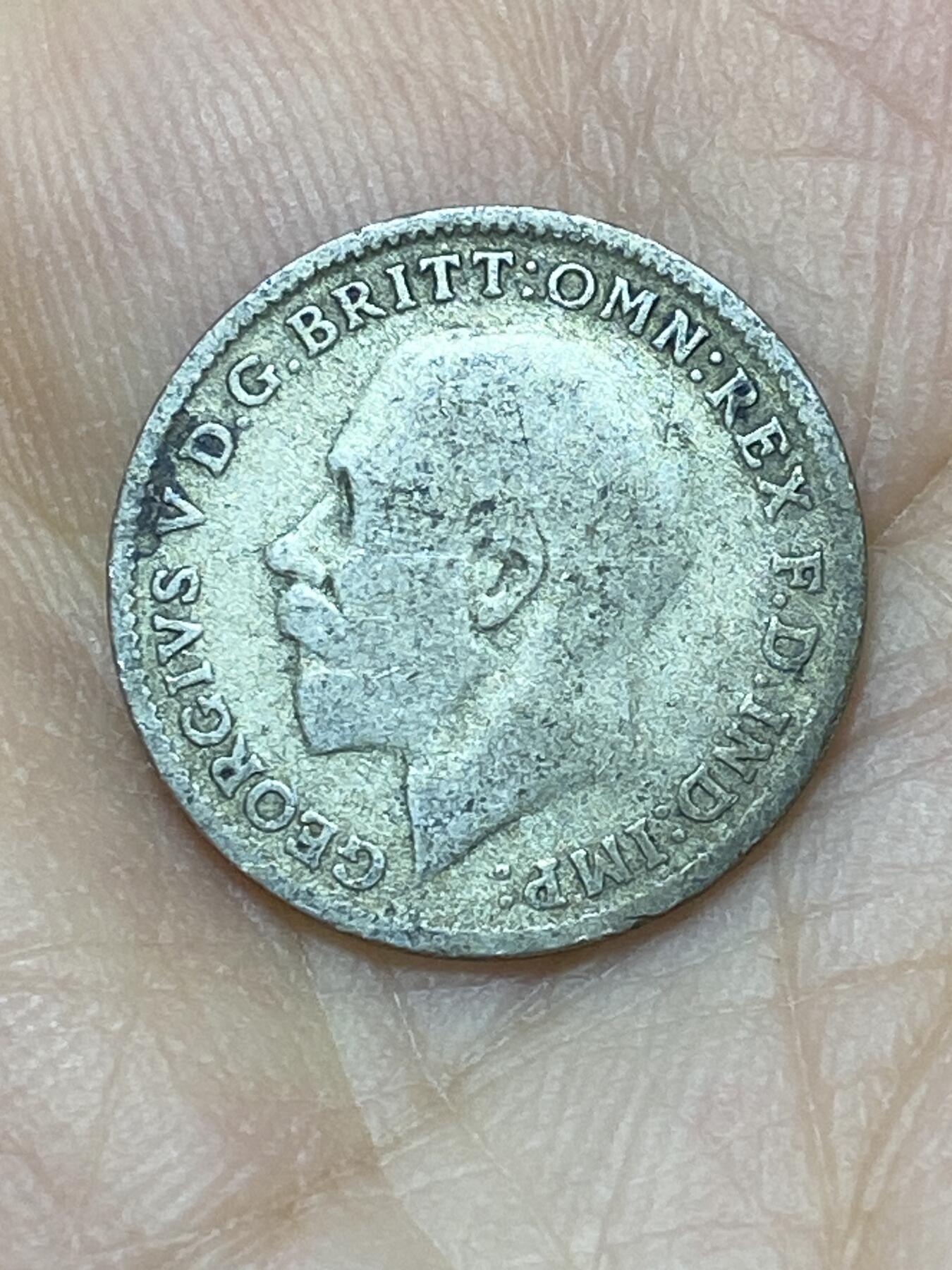 2025年第一百零一场(总第一百二十七场）外国好品散币(免佣金) 英国🇬🇧1920年3便士银币(乔治五世第二版，500银)