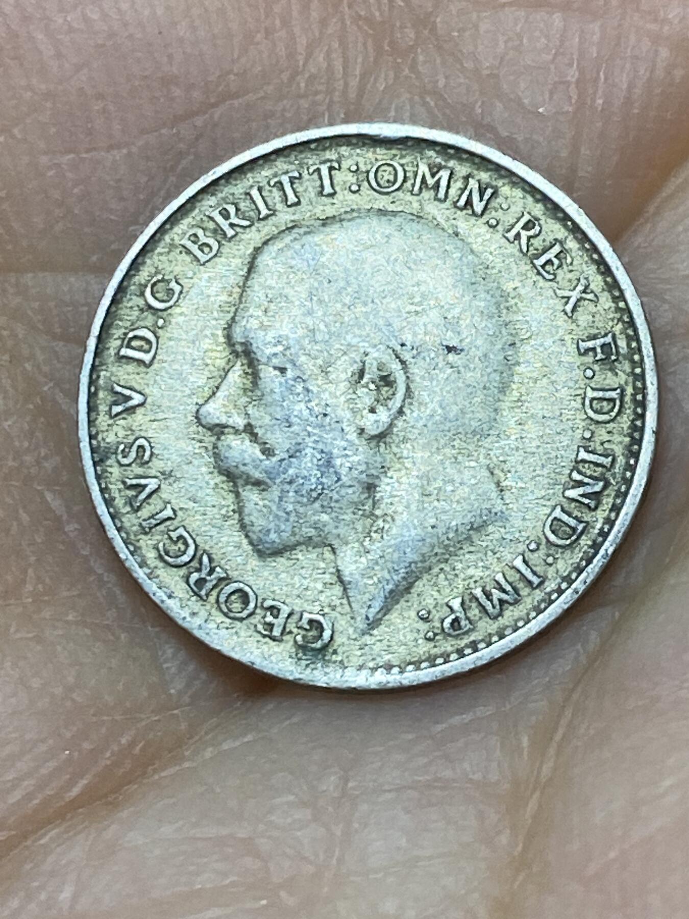 2025年第一百零一场(总第一百二十七场）外国好品散币(免佣金) 英国🇬🇧1920年3便士银币(乔治五世第二版，500银)