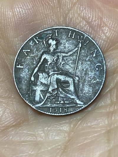 2025年第九十九场(总第一百二十五场）外国好品散币(免佣金) - 英国🇬🇧1918年1法新(乔治五世第一版，关门年)