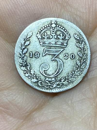 2025年第一百零一场(总第一百二十七场）外国好品散币(免佣金) - 英国🇬🇧1920年3便士银币(乔治五世第二版，500银)